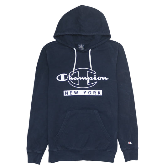Champion Boys Black Small Pullover Hoodie New York Logo Graphic Print