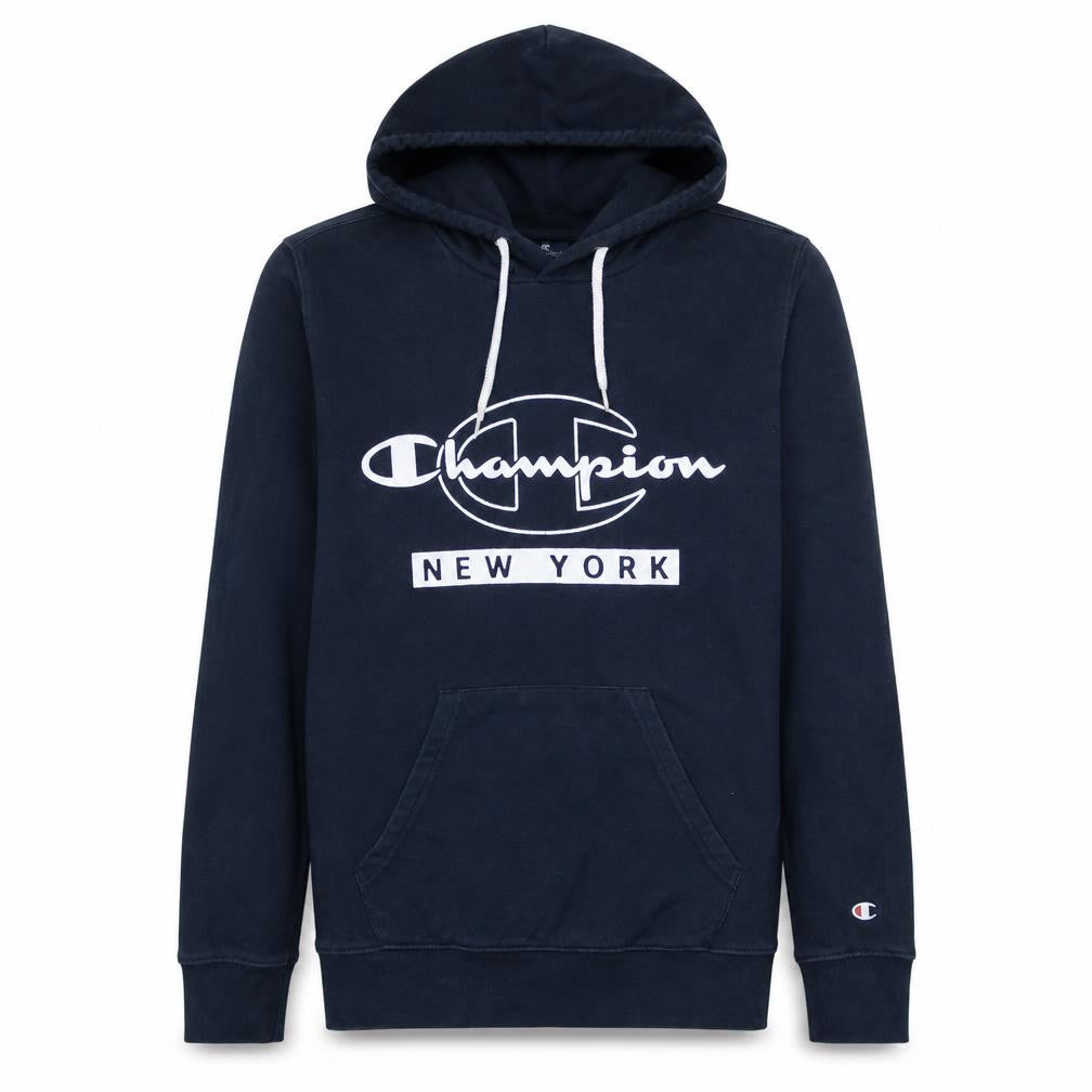 Champion Boys Black Small Pullover Hoodie New York Logo Graphic Print