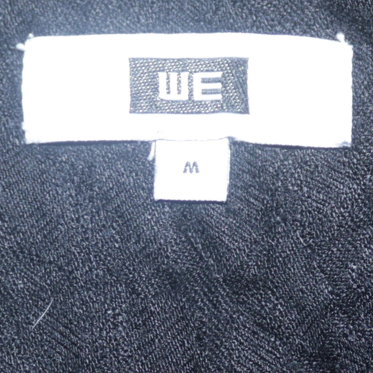 WE Women Black Cotton Button-Up Long Sleeve Shirt M