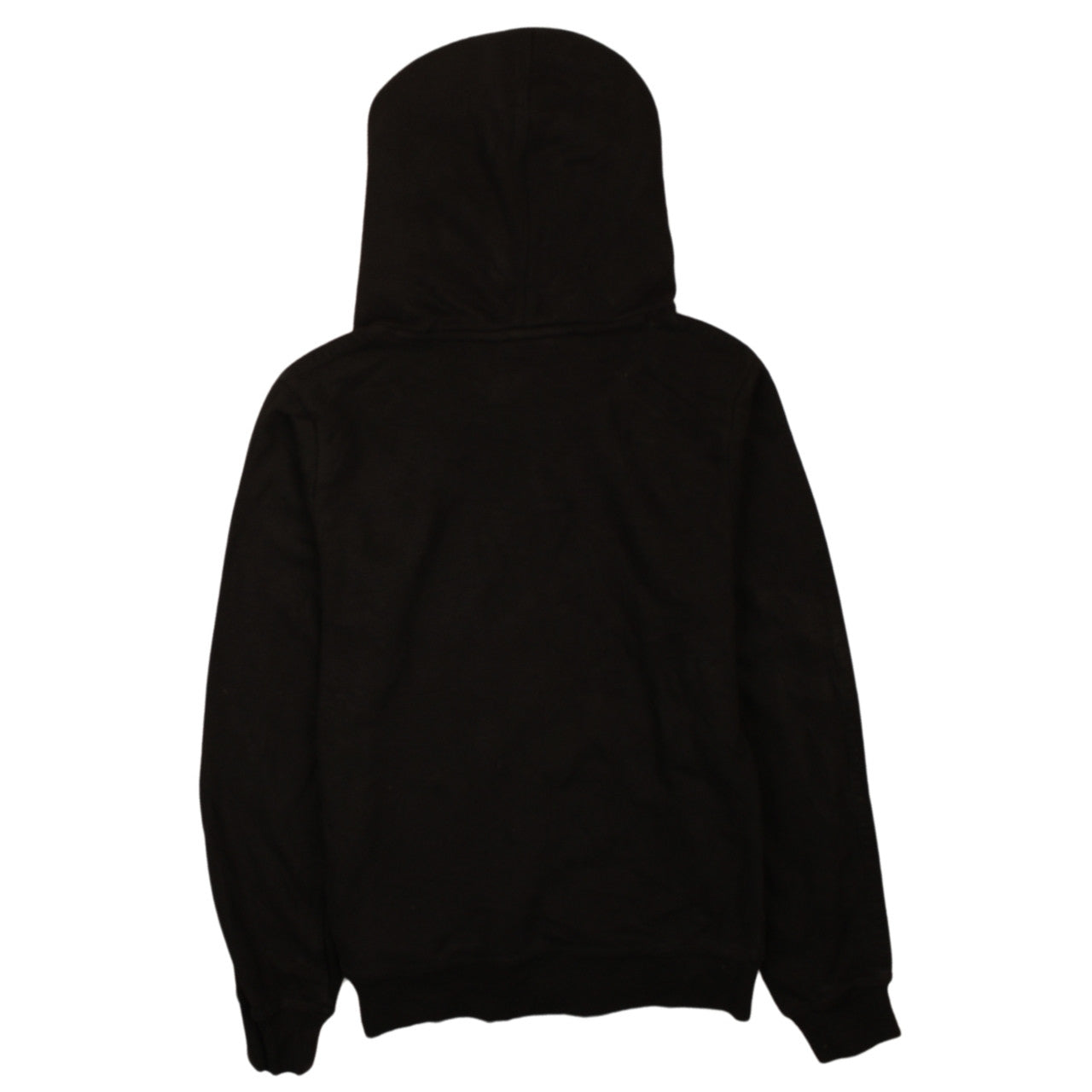 Adidas Womens Black UK 10 Pullover Hoodie with Logo Print