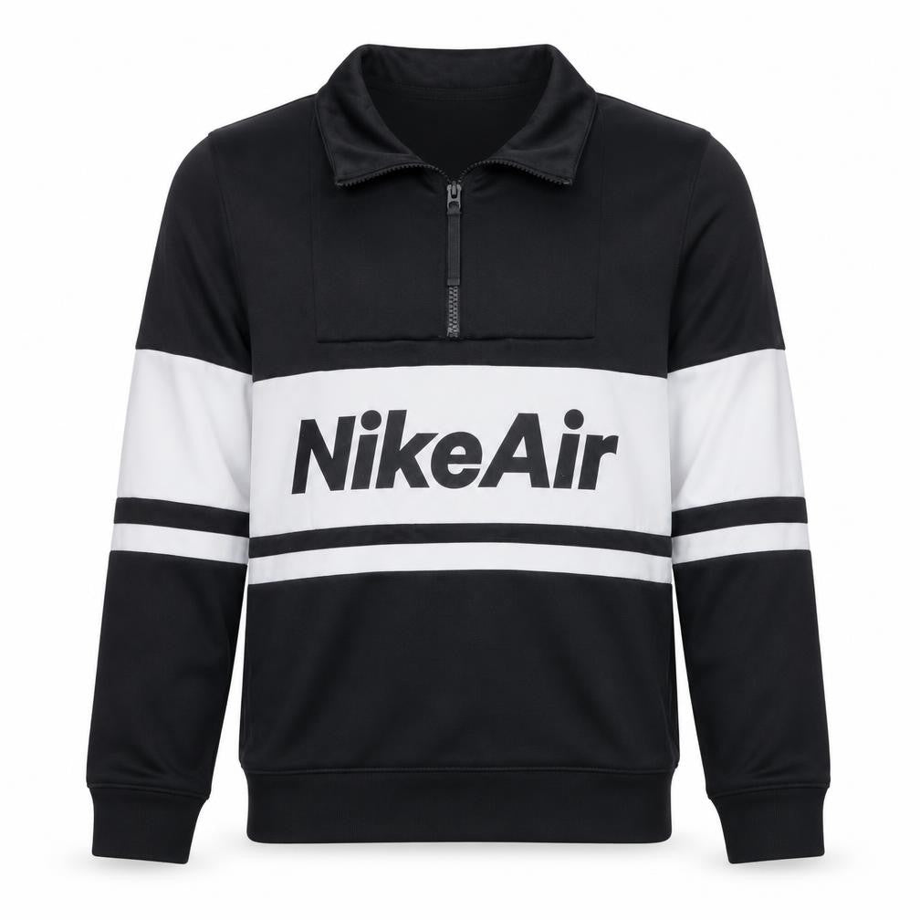 Nike Air Men's Black Small 1/2 Zip Sweatshirt Sports Top