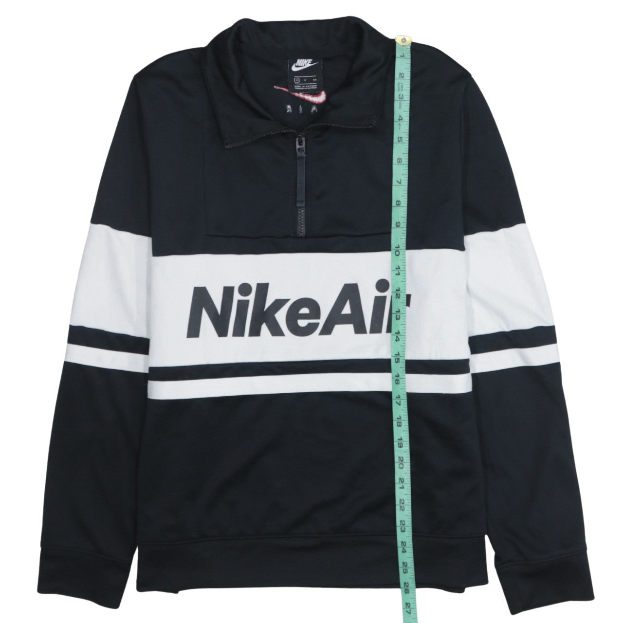 Nike Air Men's Black Small 1/2 Zip Sweatshirt Sports Top