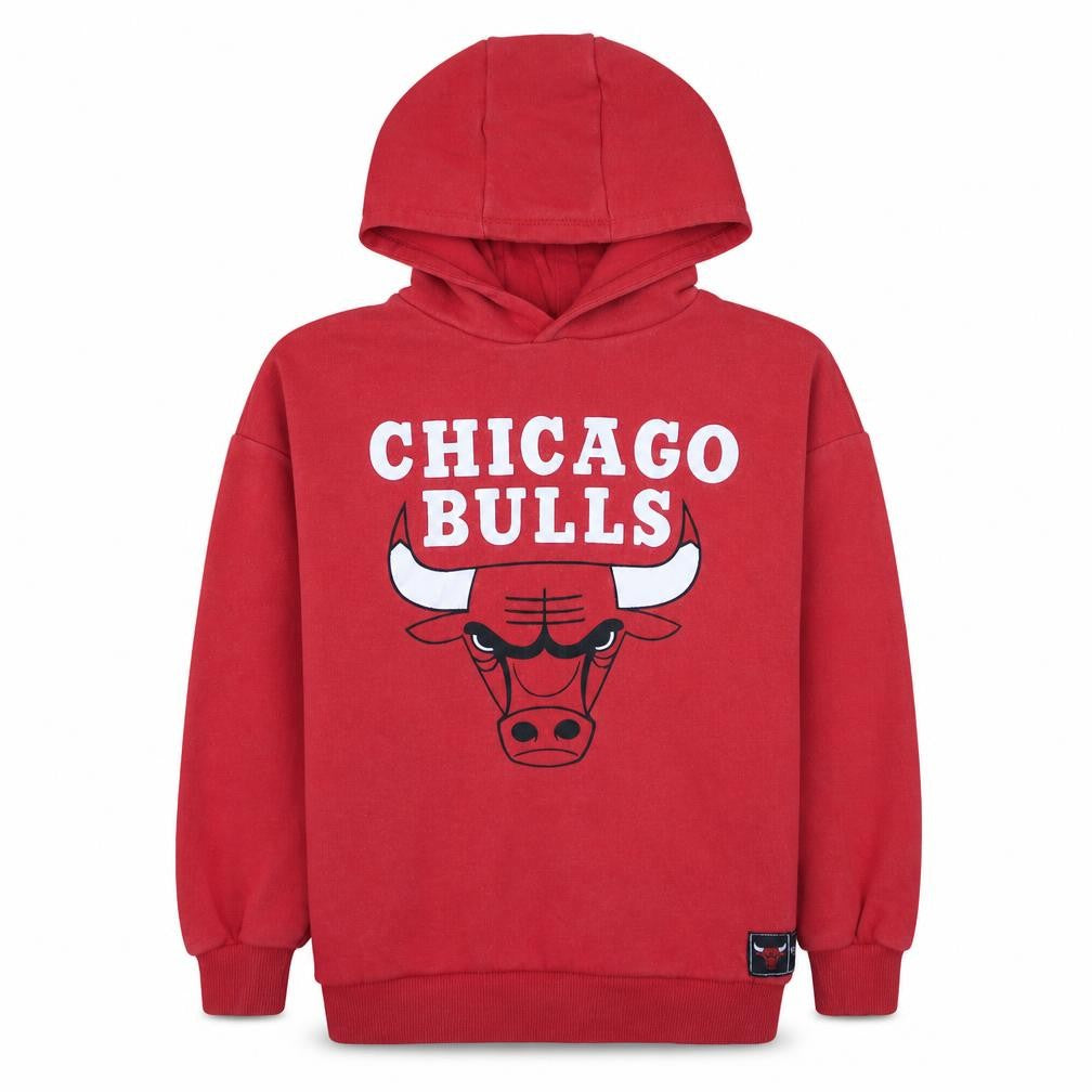 Primark NBA Chicago Bulls Boys Red Pullover Hoodie 9-10 Years