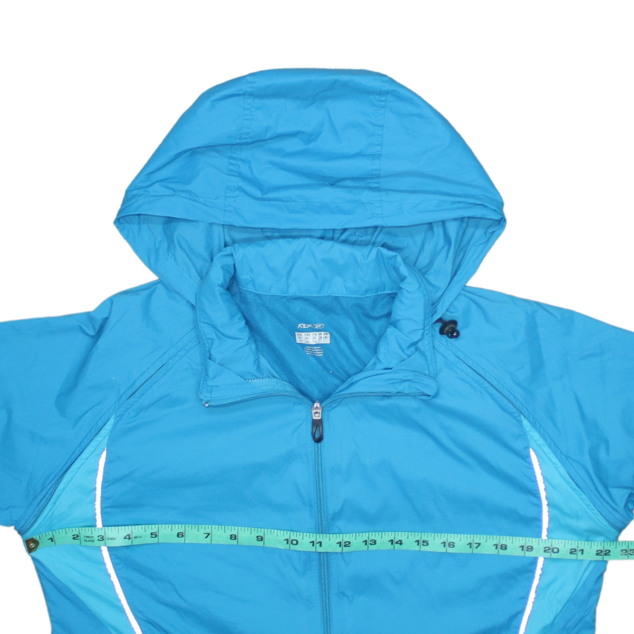 Reebok Women Blue XL (UK 16) Lightweight Hooded Windbreaker Jacket