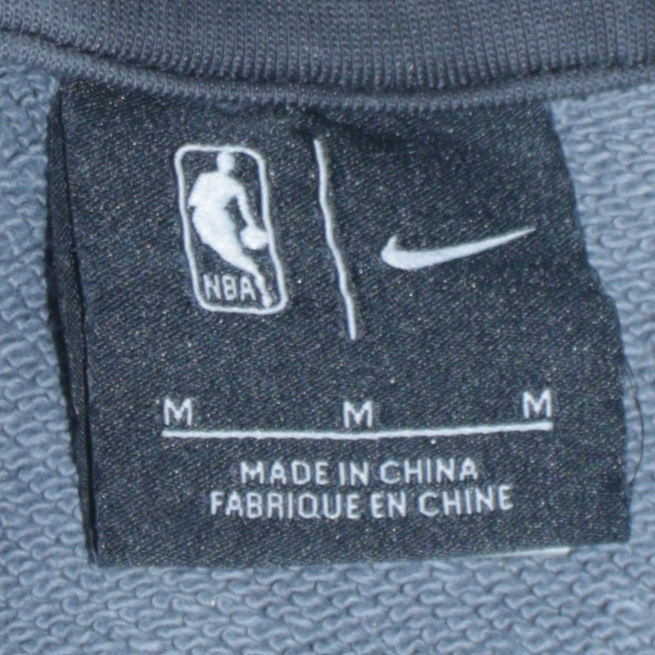 Nike NBA Men's Grey Camouflage Pullover Hoodie Size M