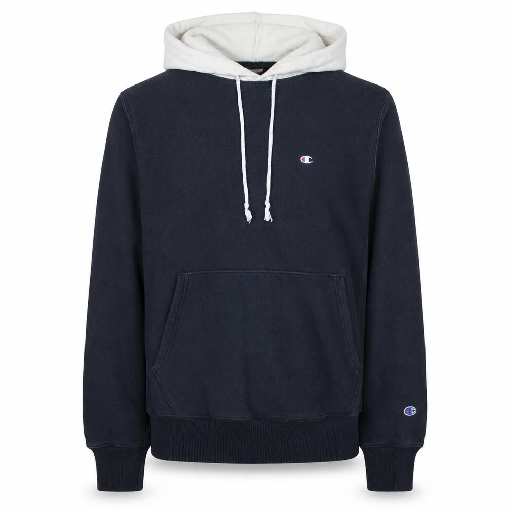 Champion Men's Blue Small Pullover Hoodie Sweatshirt with Logo