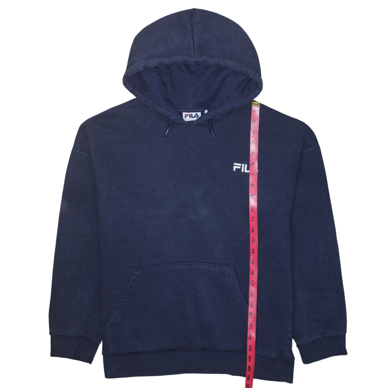 Fila Women Navy Blue Pullover Hoodie Size L 14 Cotton Blend