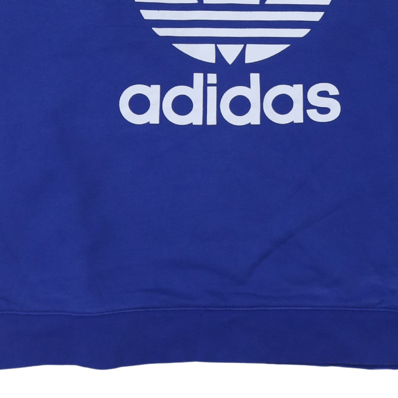 Adidas Women Blue XL Sweatshirt Pullover Crew Neck Logo Graphic