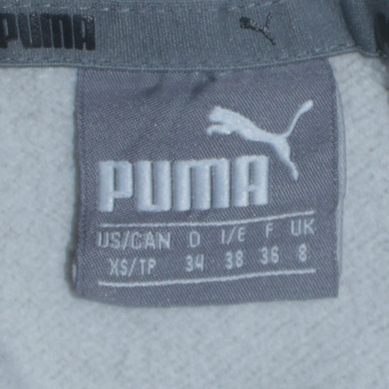 Puma Women Grey Hooded Pullover Hoodie UK 8 with Logo Print