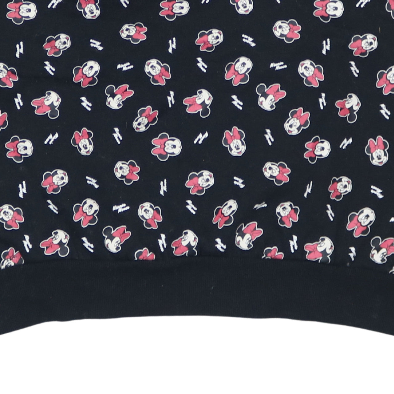 Disney Women Black Minnie Mouse Print Sweatshirt XL