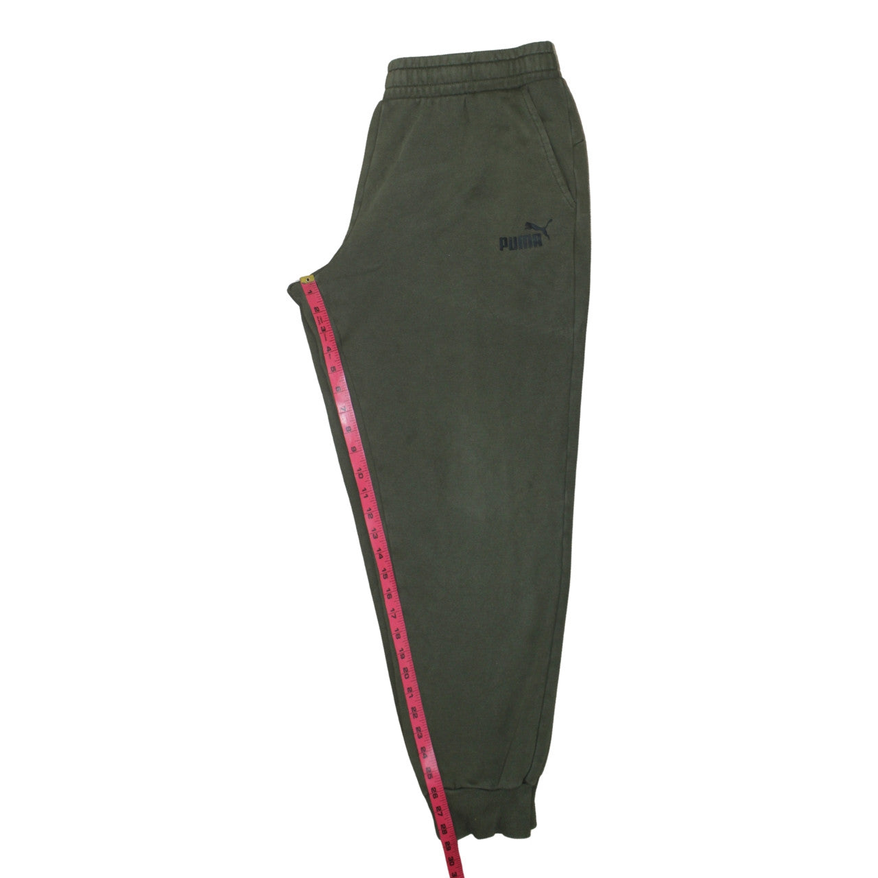 Puma Men’s Green XL Jogger Sweatpants Fleece Cuffed Tapered