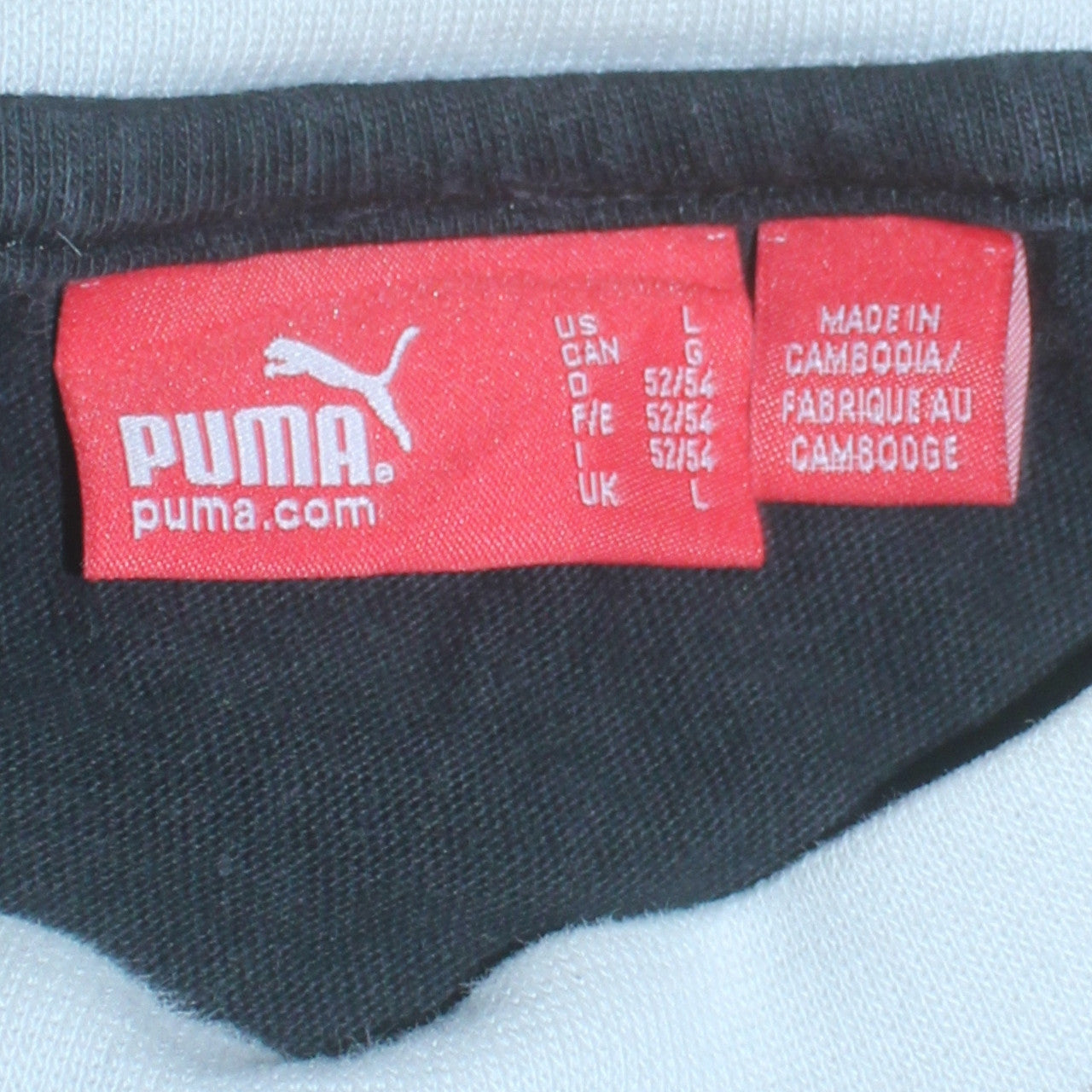 Puma Men's Black Long Sleeve Graphic Sports T-Shirt Size L