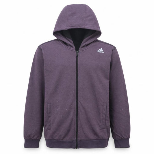 Adidas Men's Purple Full Zip Hoodie Size M Regular Fit