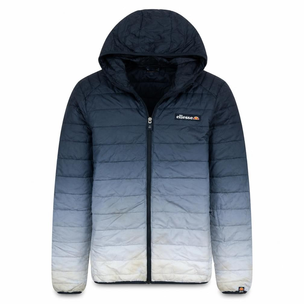 Ellesse Men's Blue Hooded Puffer Jacket Size M Lightweight Casual