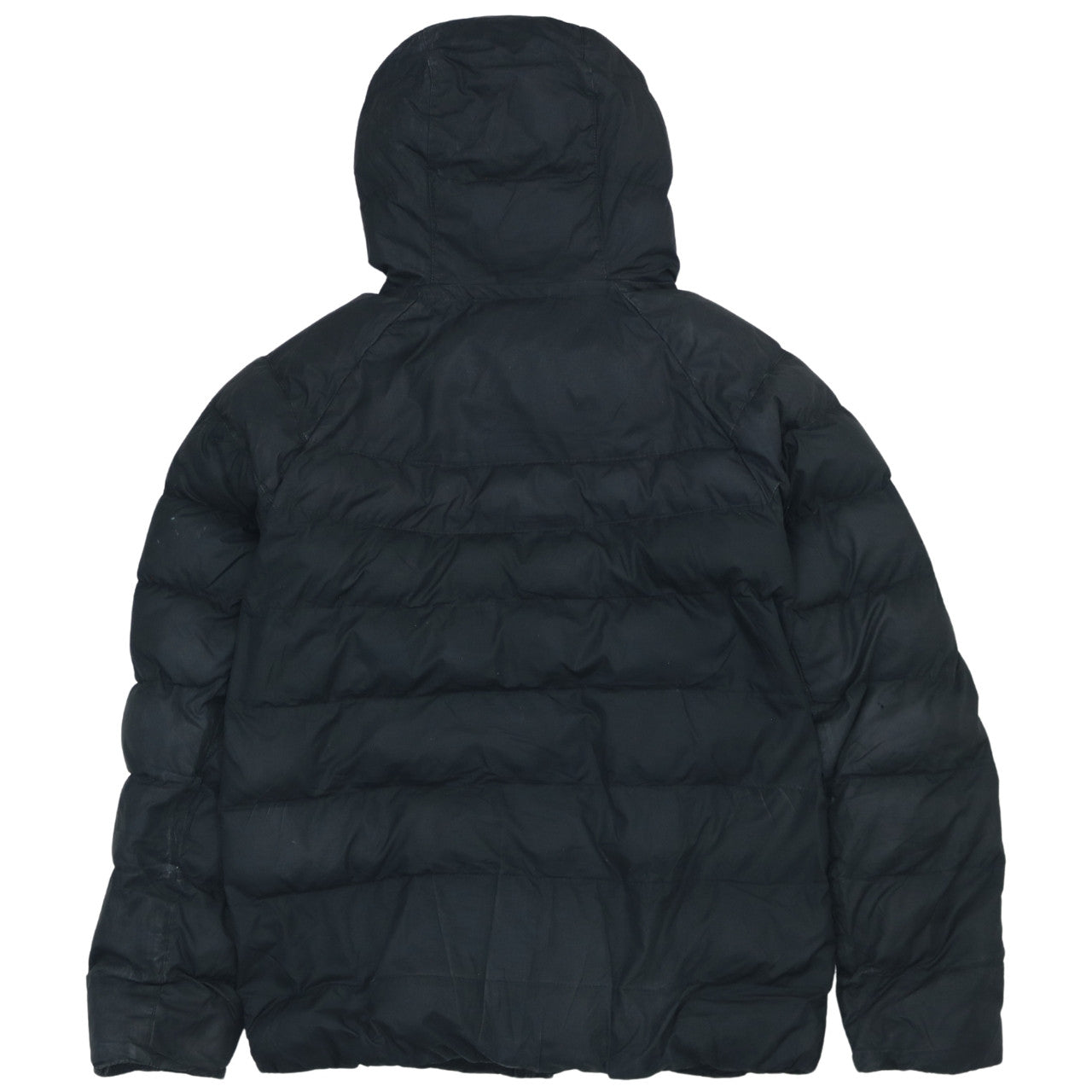 Nike Boys Black Hooded Puffer Jacket Size L 147-158cm Winter Coat