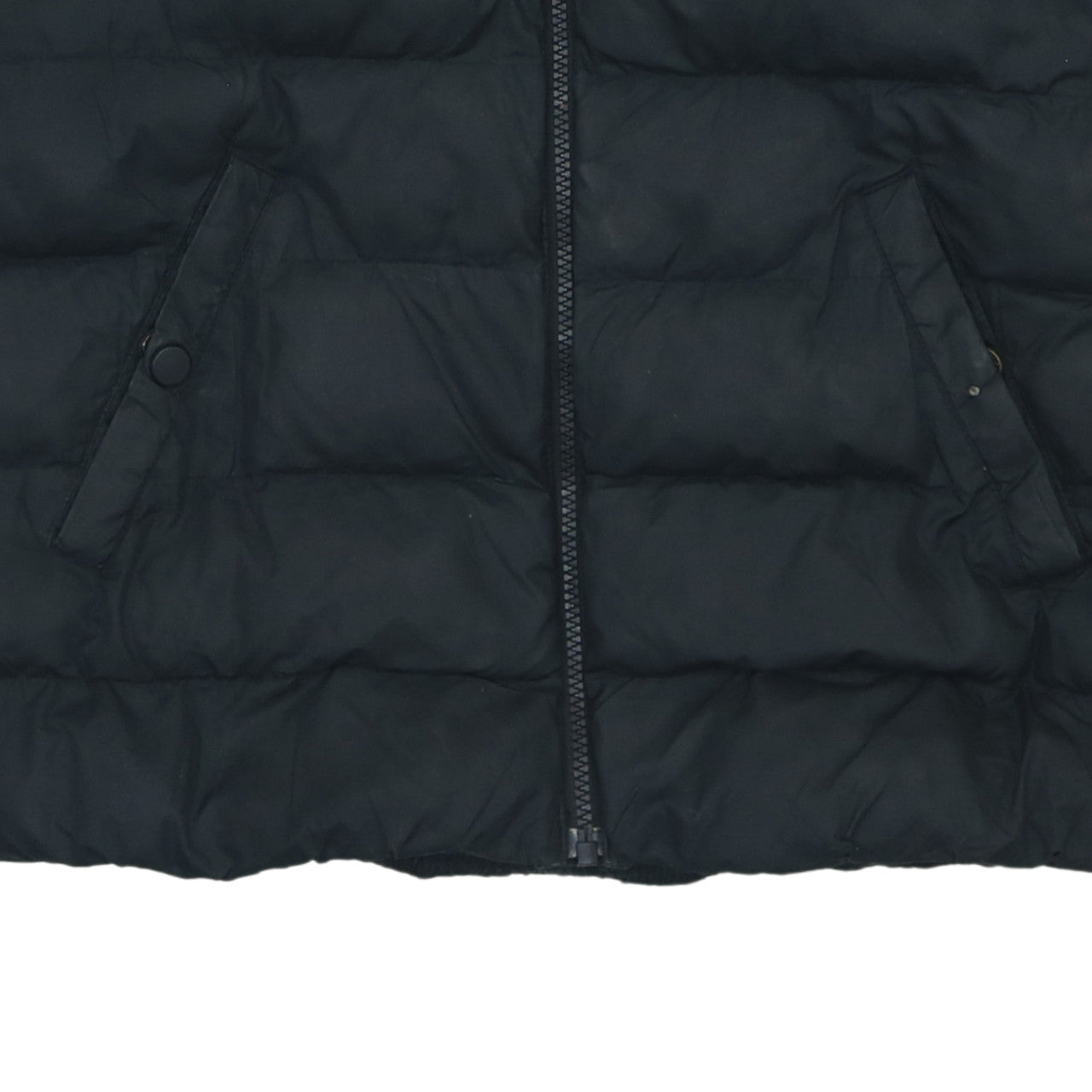 Nike Boys Black Hooded Puffer Jacket Size L 147-158cm Winter Coat