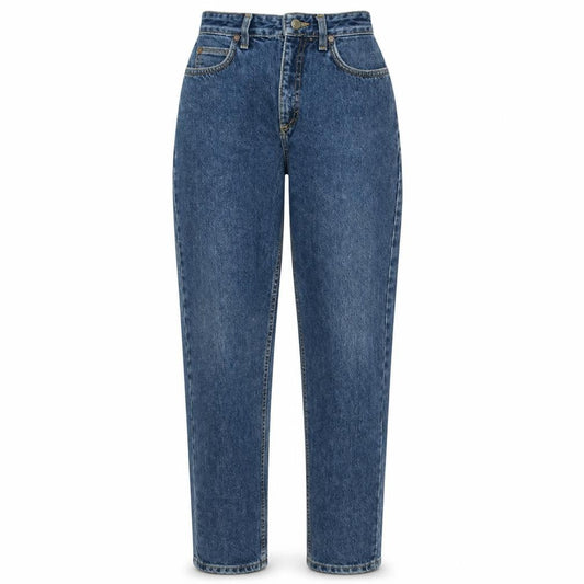Lee Womens Blue High Rise Mom Jeans Size 27 Regular Fit Denim