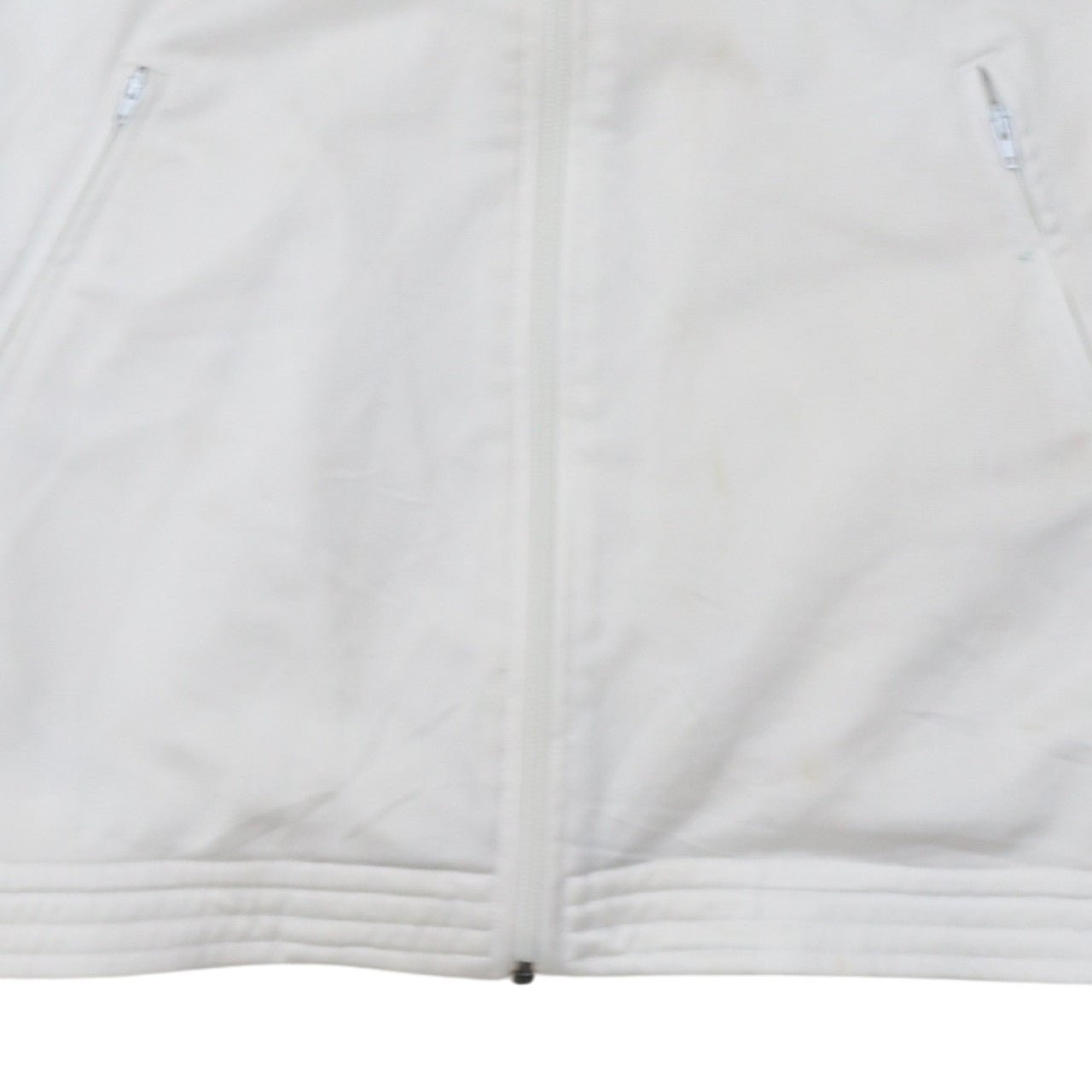 Champion USA Men's White Full Zip Track Sweatshirt M