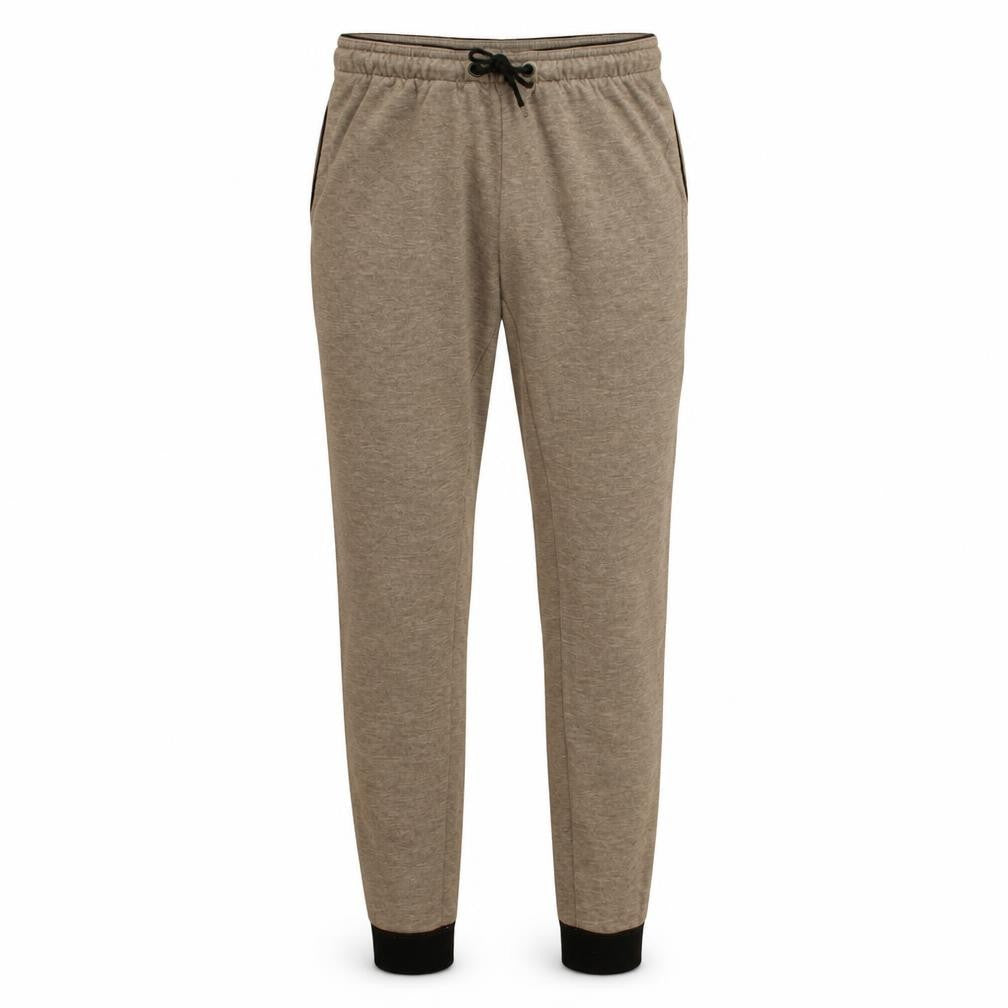 Decathlon Mens Beige Joggers S Slim Fit Cotton Blend Loungewear