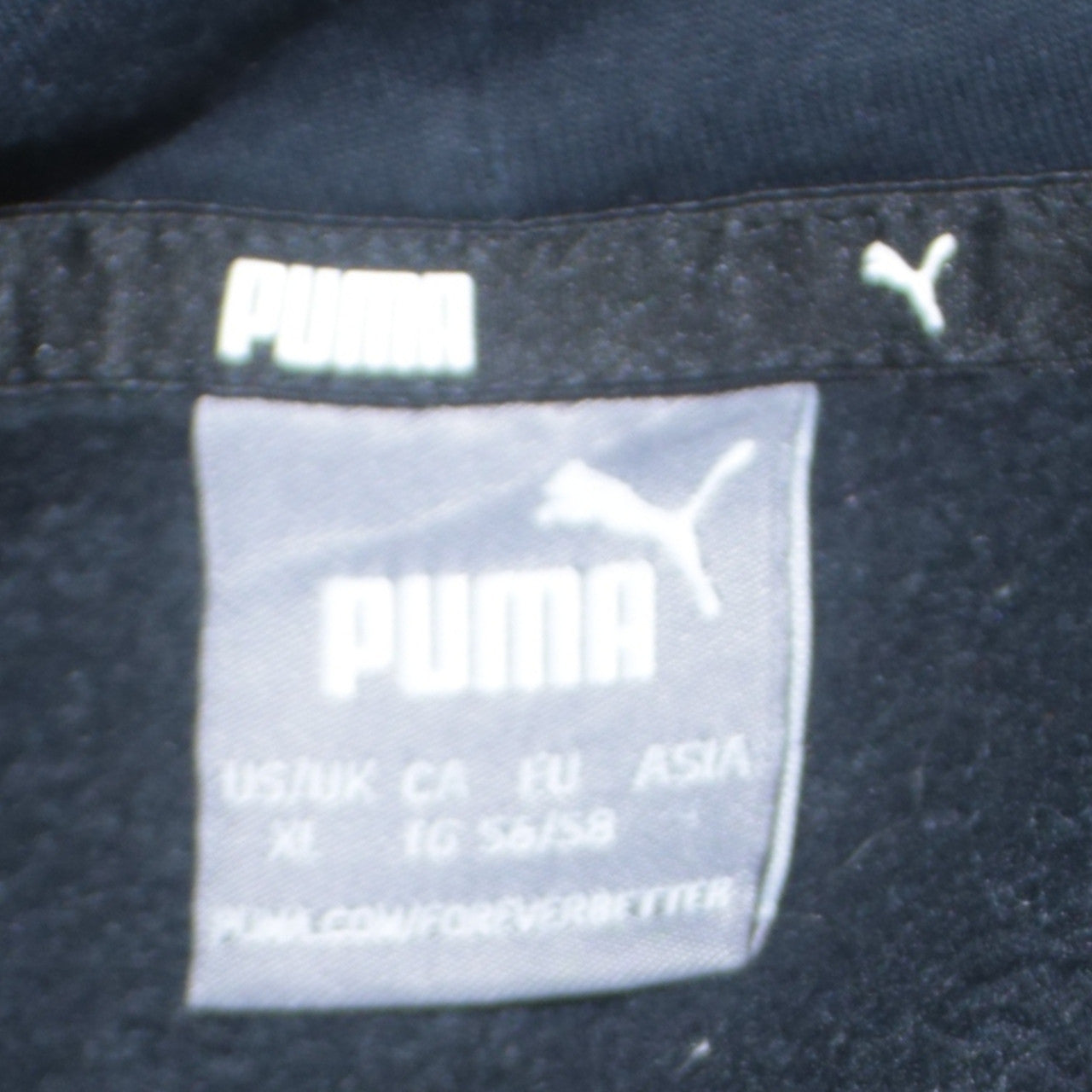 Puma Men's Black XL Pullover Hoodie with Logo Front