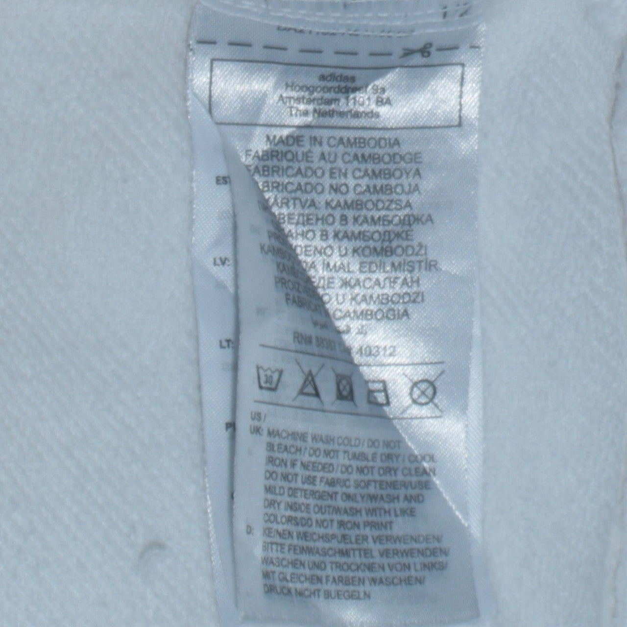 Adidas Women's White Crew Neck Sweatshirt Size 8 Originals Resort Logo