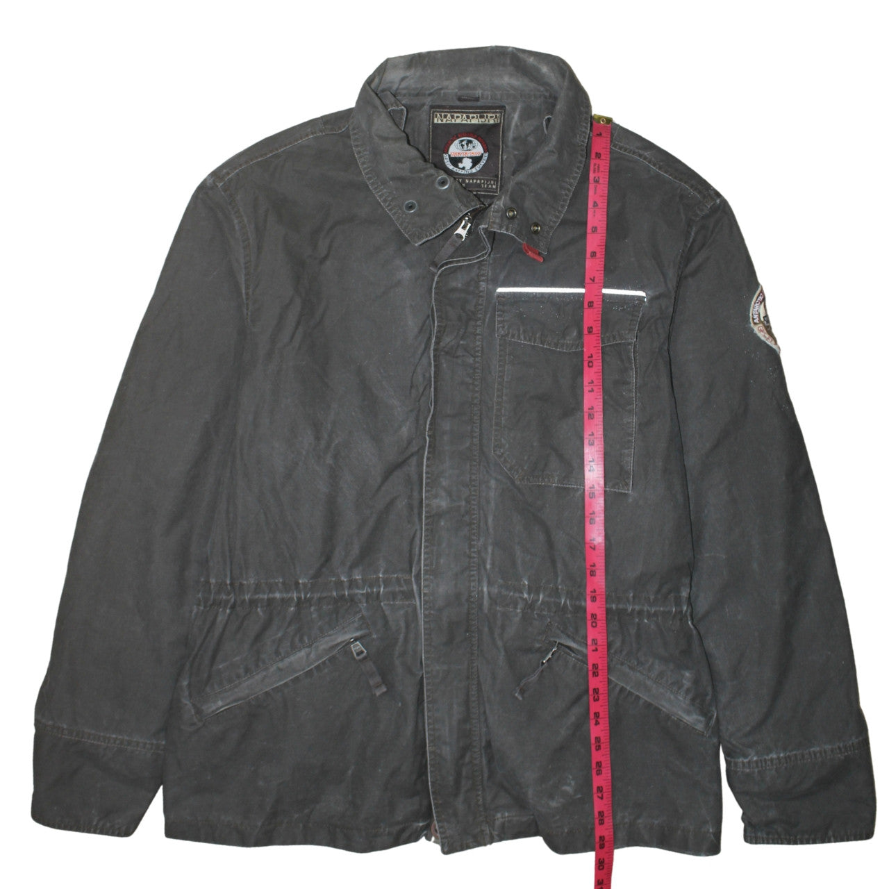 Napapijri Men's Grey Cotton Polyamide Field Jacket L