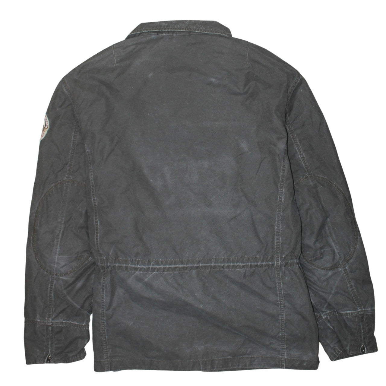 Napapijri Men's Grey Cotton Polyamide Field Jacket L
