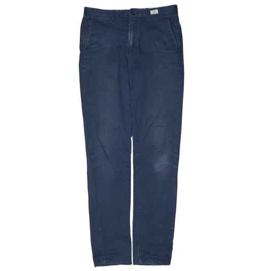 Tommy Hilfiger Men Blue Chino Trousers 31/34 Regular Fit