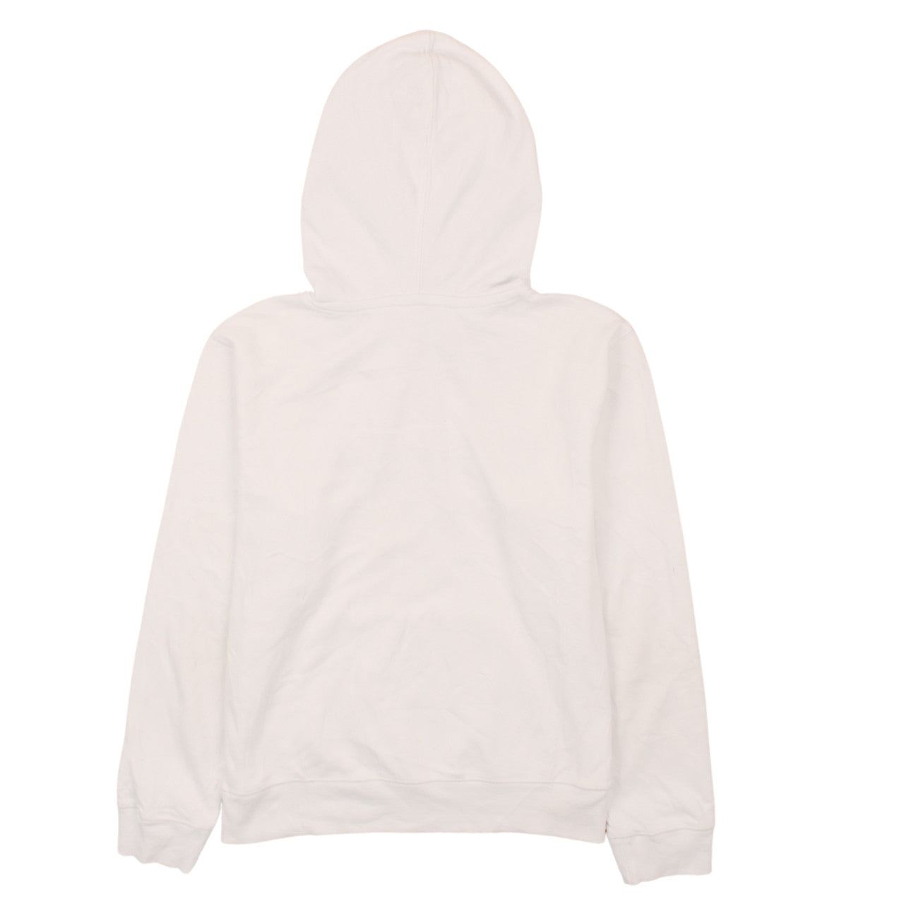 Champion Women White Pullover Hoodie L Logo Embroidered Sweatshirt