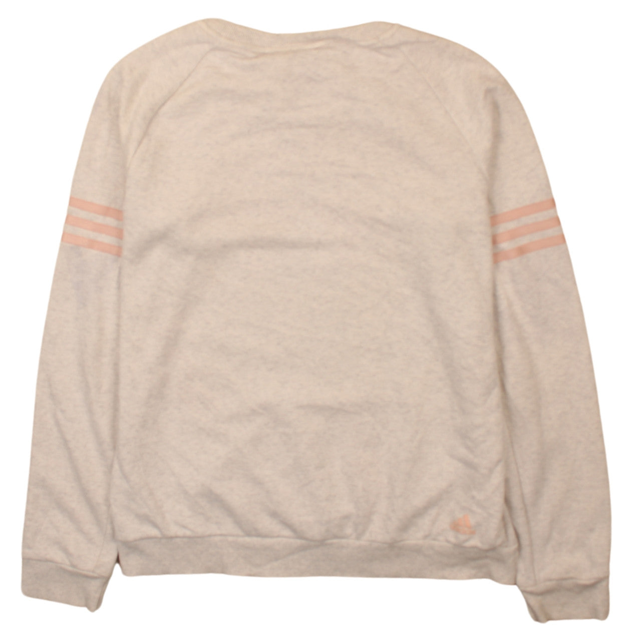 Adidas Women Beige Crew Neck 03 Graphic Pullover Sweatshirt Size L
