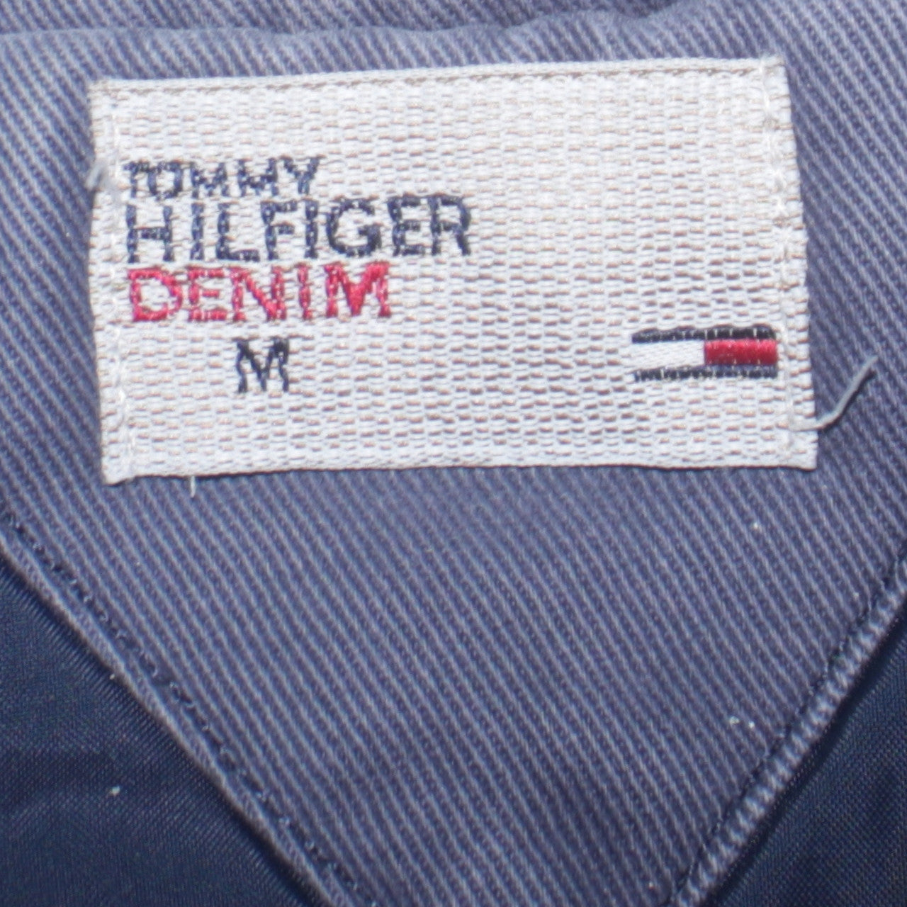 Tommy Hilfiger Mens Blue Bomber Jacket M Cotton Classic Style