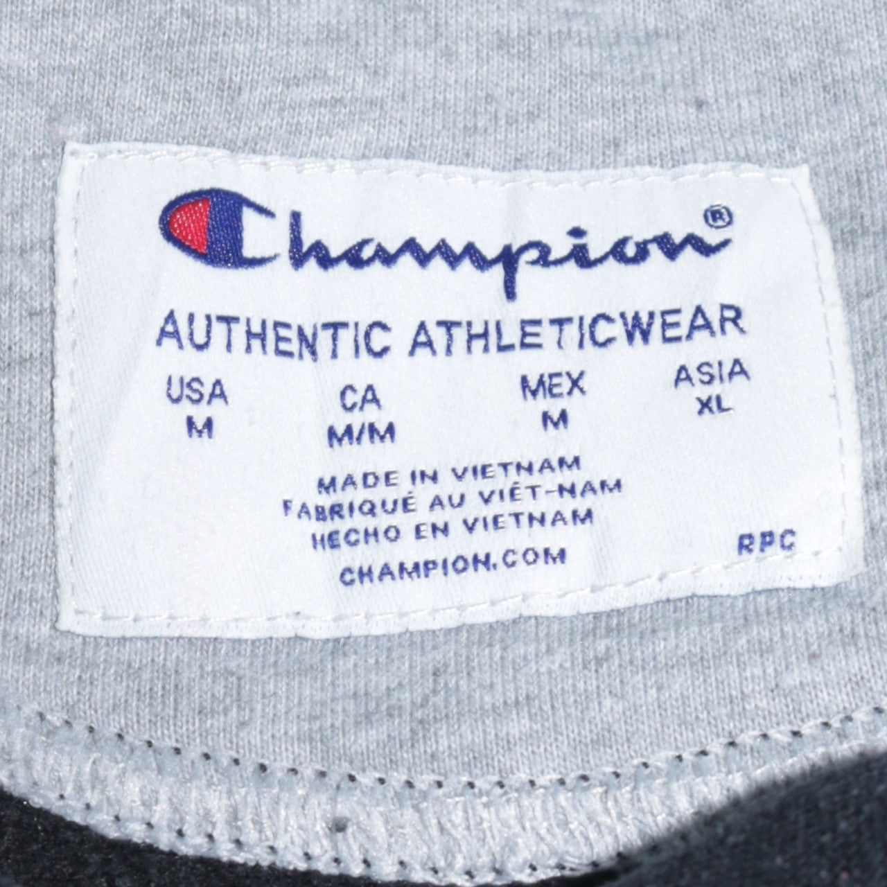 Champion Men's Black Pullover Hoodie M Regular Fit Fleece