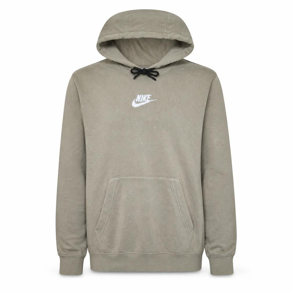 Nike Men's Beige Pullover Hoodie XS Logo Fleece Sweatshirt