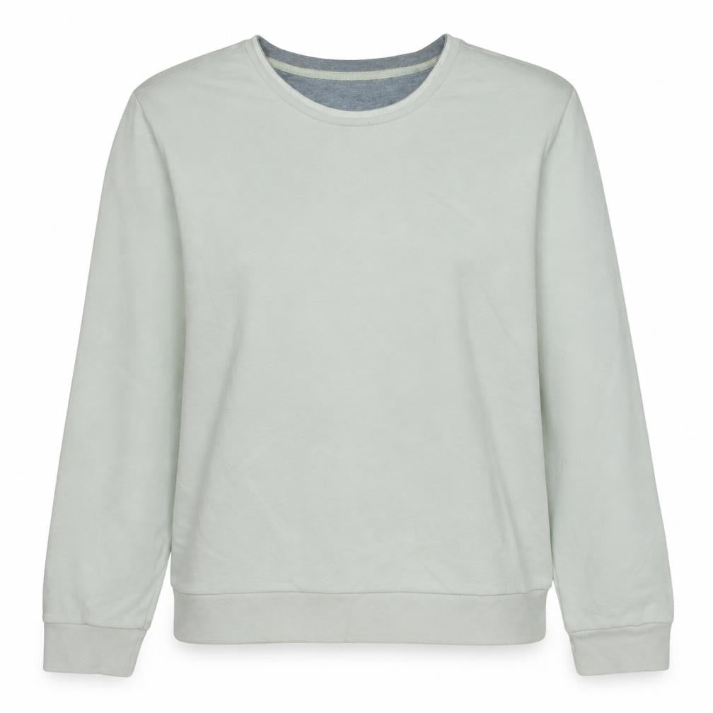 Nike Women Beige Crew Neck Long Sleeve Pullover Sweatshirt L