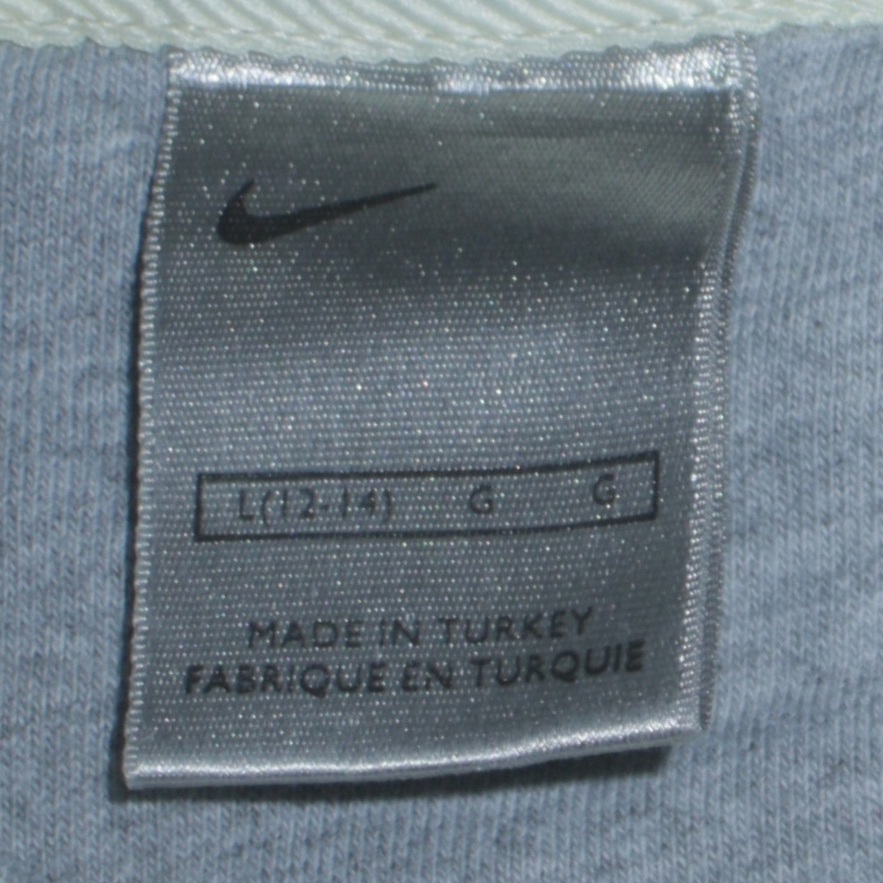 Nike Women Beige Crew Neck Long Sleeve Pullover Sweatshirt L