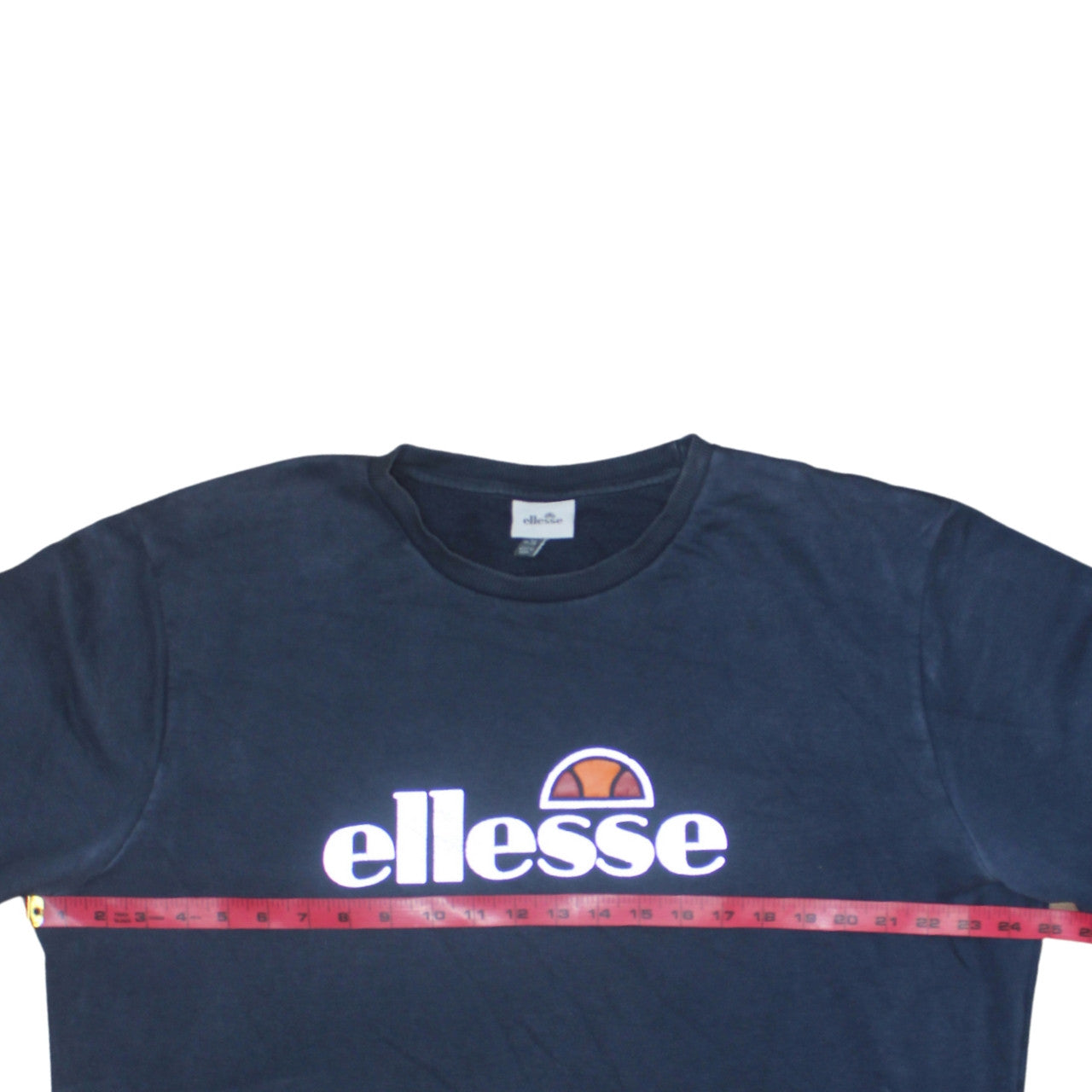 Ellesse Men Blue 2XL Crew Neck Pullover Sweatshirt Retro Logo