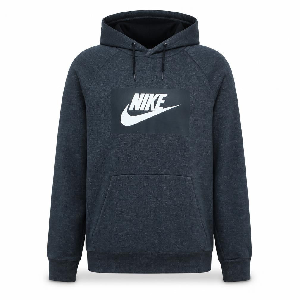 Nike Men's Blue Pullover Hoodie Small Logo Graphic Regular Fit