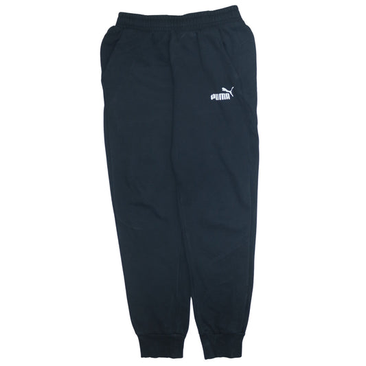 Puma Men's Black Sweatpants Small Regular Fit Casual Tapered Trousers
