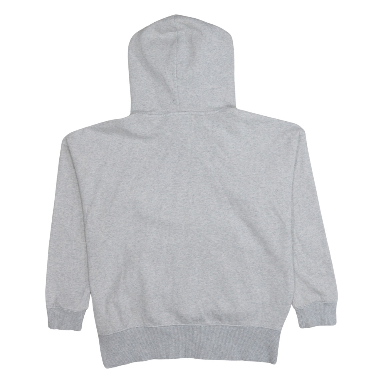 Adidas Women Grey Pullover Hoodie Small Logo Hooded Sweatshirt