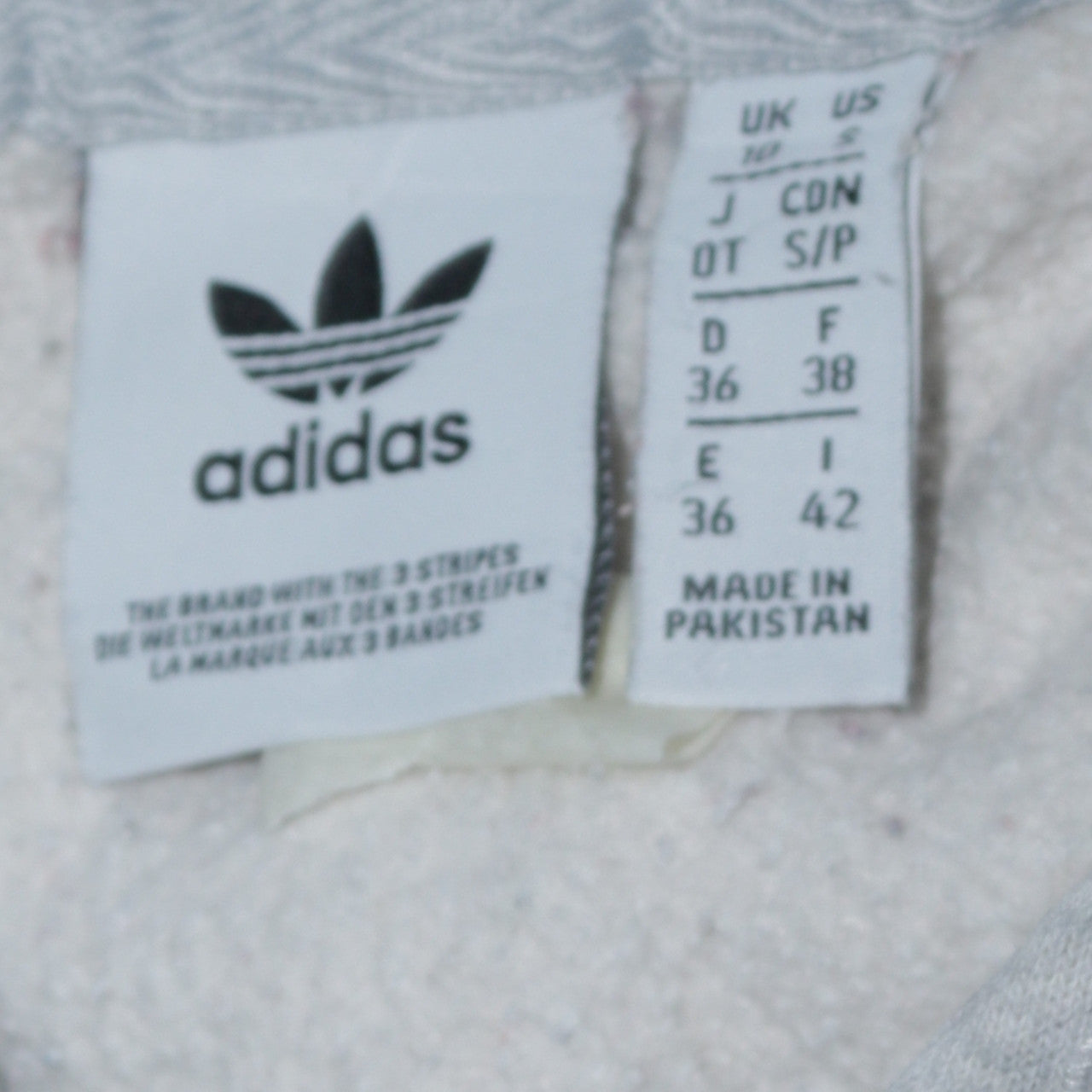 Adidas Women Grey Pullover Hoodie Small Logo Hooded Sweatshirt