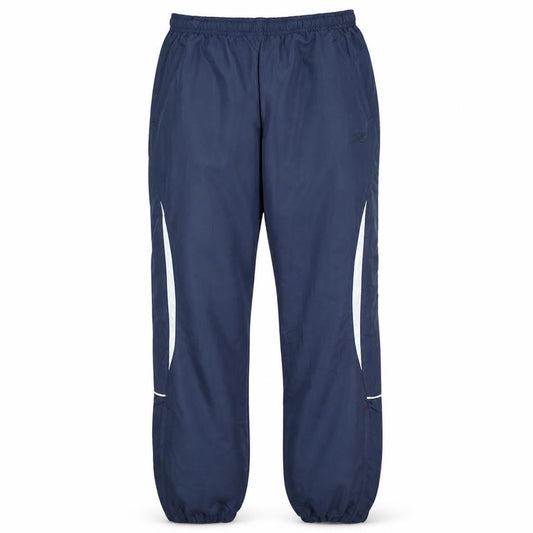 Front view of Reebok Men's Blue Jogger Trousers 2XS Elastic Waist Reflective Sports Pants