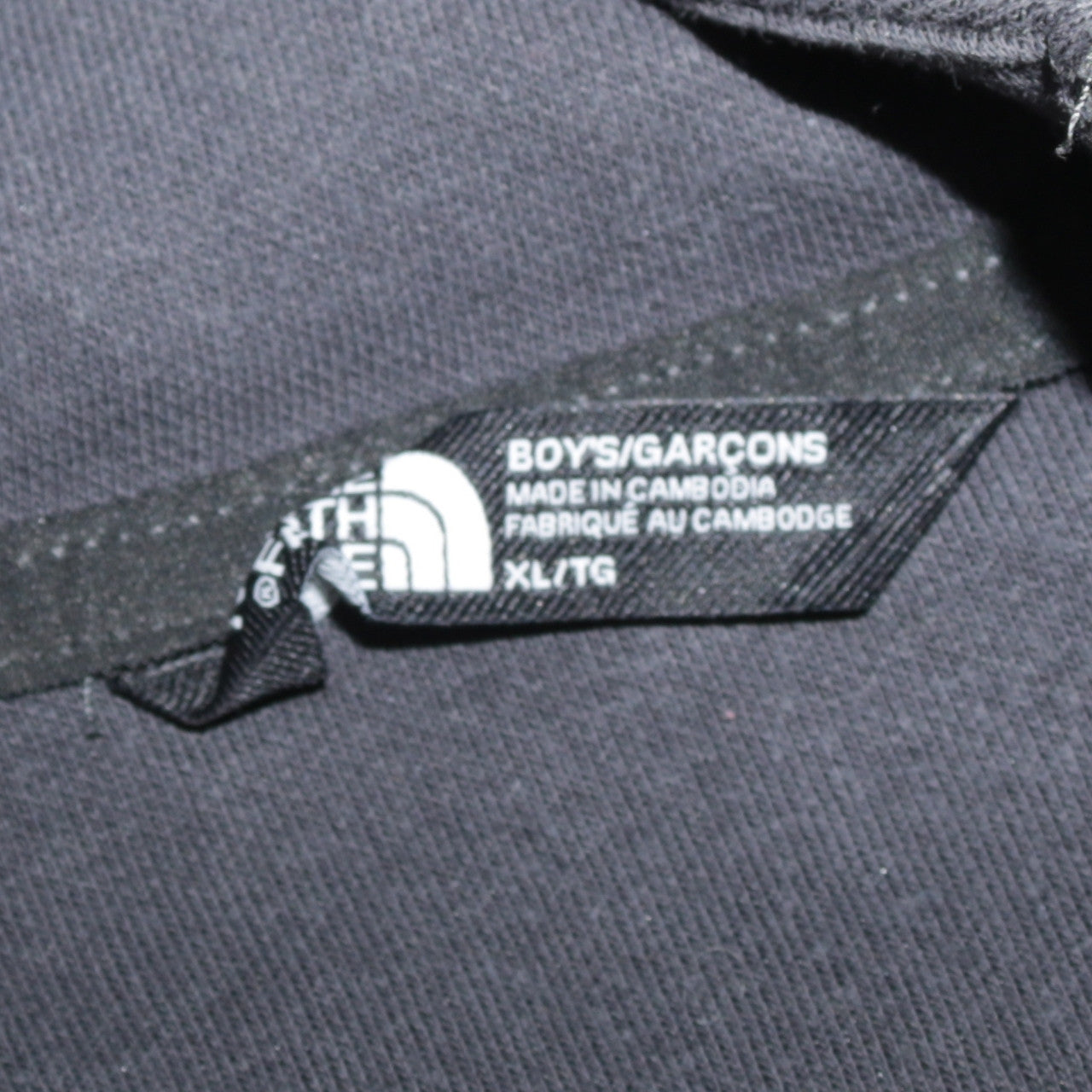 The North Face Boys Grey Colourblock Half Zip Hoodie XL