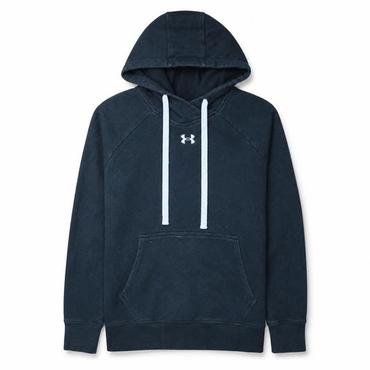 Under Armour Men's Black Small Loose Fit Pullover Hoodie