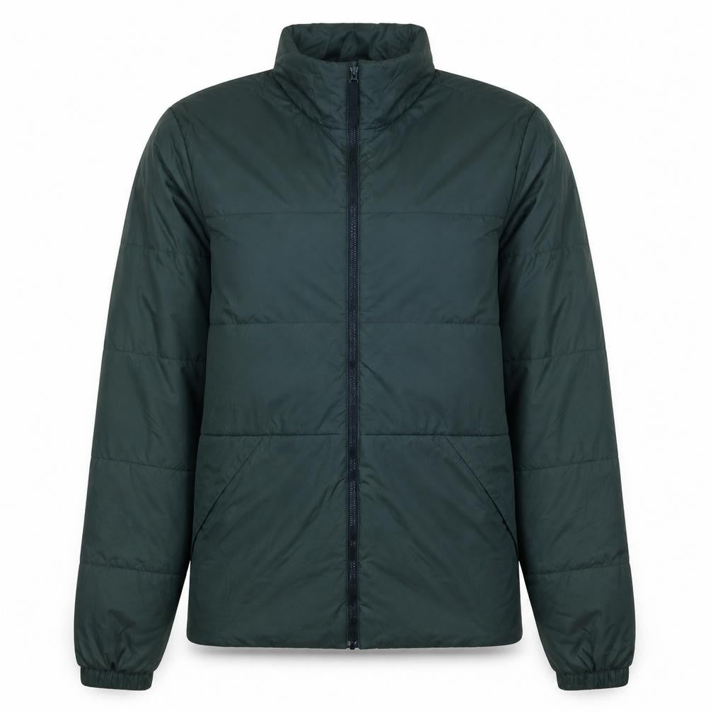 adidas Men Green Small Puffer Jacket Lightweight Full Zip