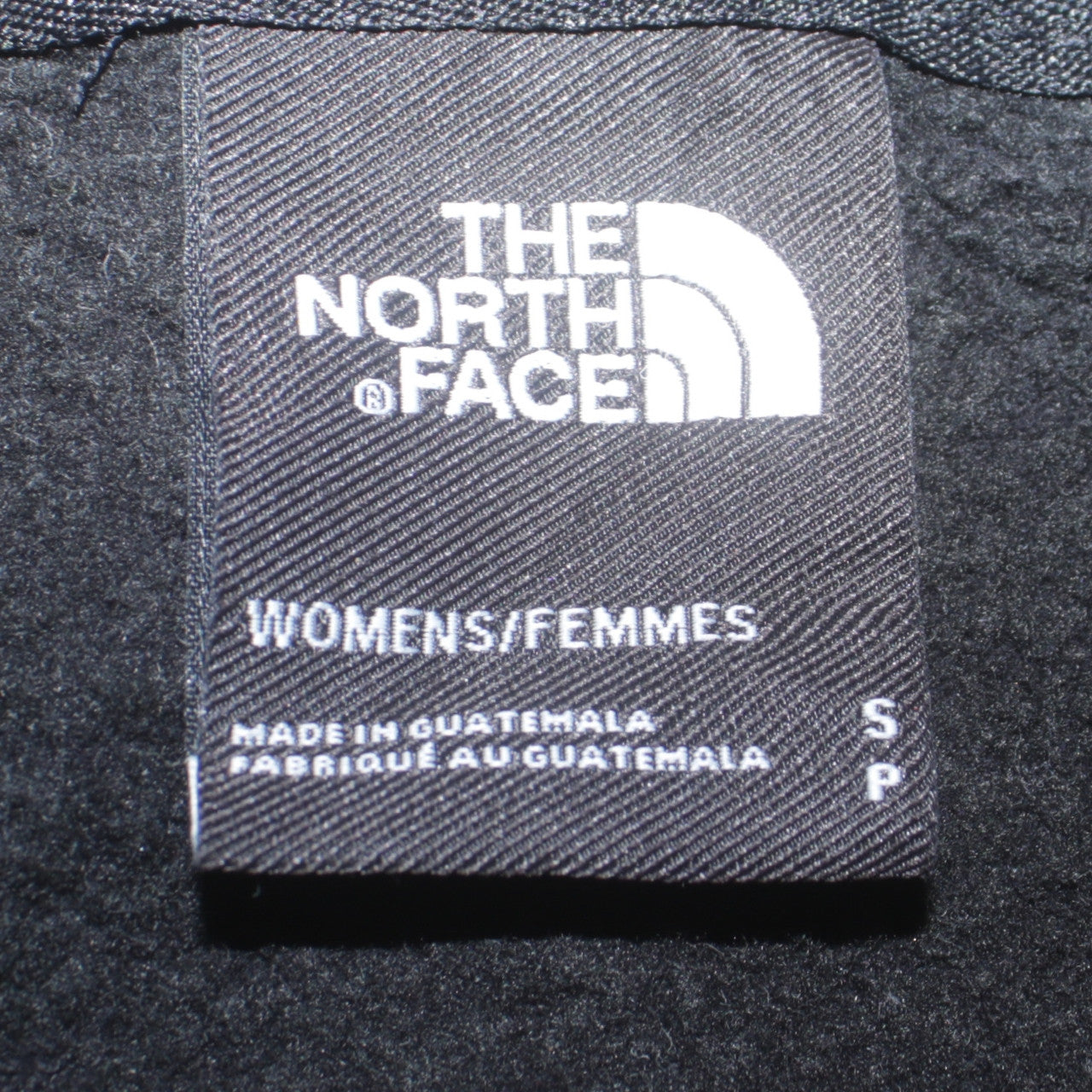 The North Face Womens Black Pullover Hoodie Small Red Logo Cotton Blend