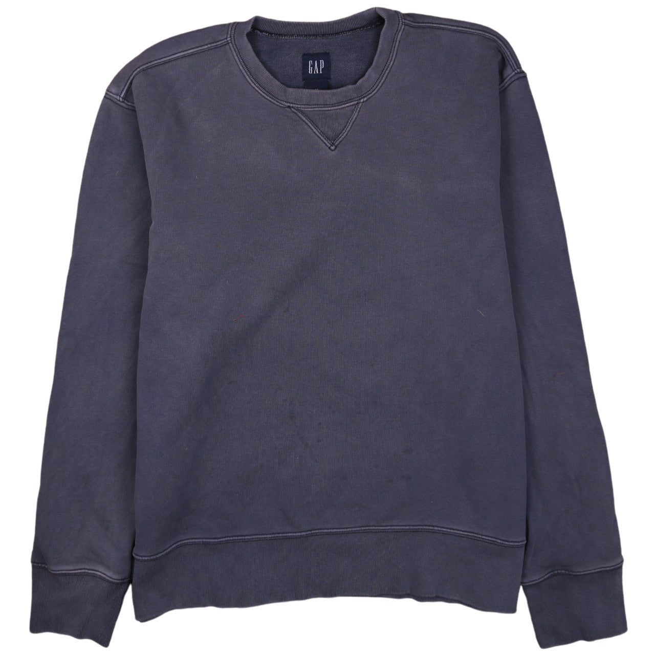 GAP Men Blue M Pullover Crew Neck Fleece Sweatshirt