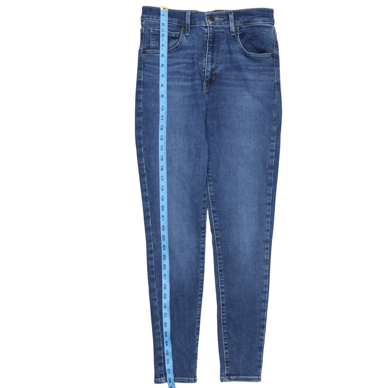 Levi's Women's Blue High Rise Mile High Super Skinny Jeans Size 28