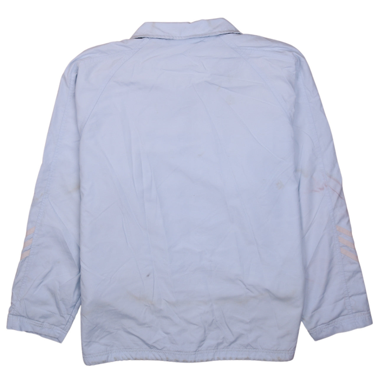 Adidas Womens Light Blue Full Zip Windbreaker Jacket Size 16