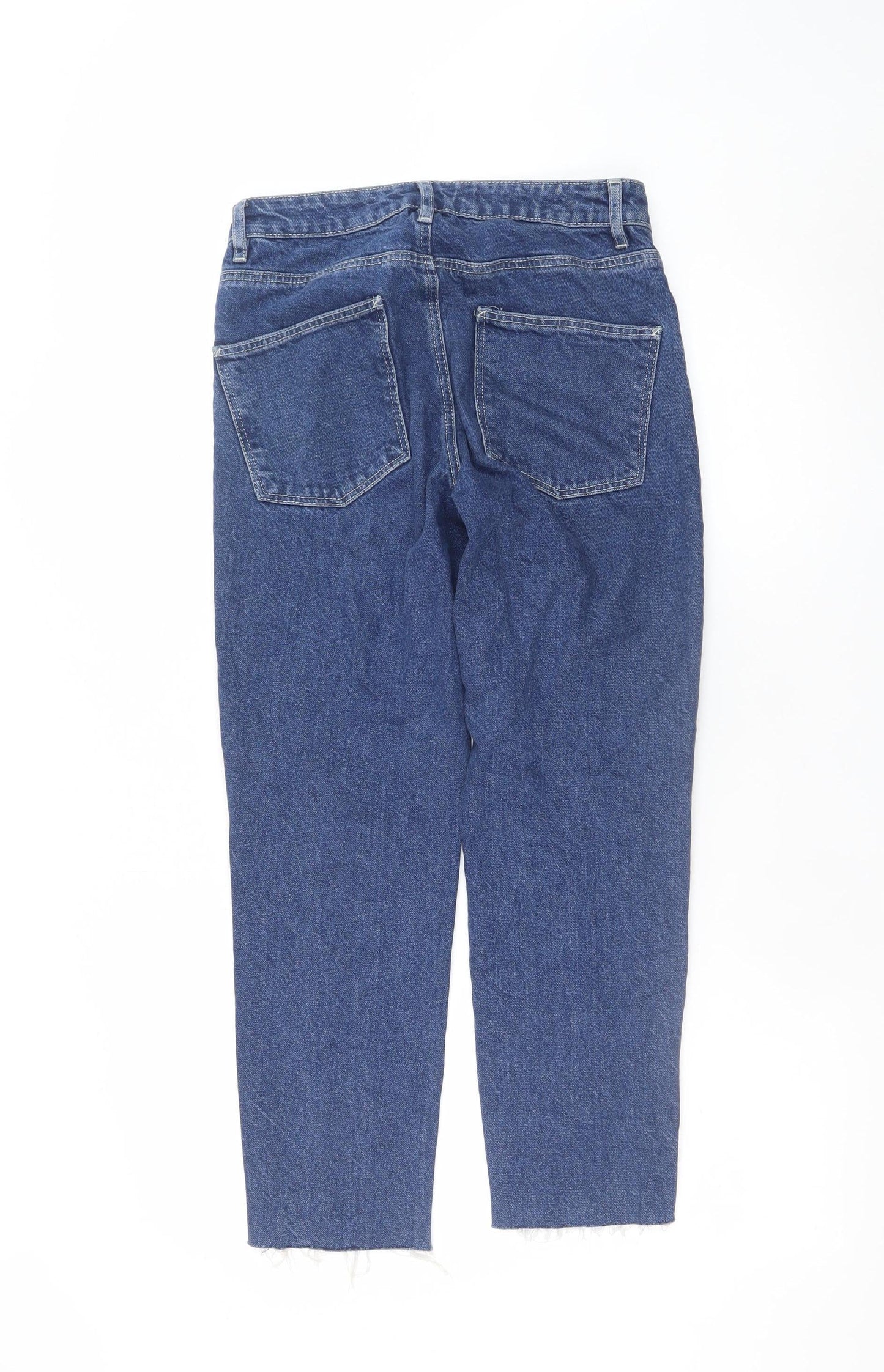ASOS Womens Blue High Rise Straight Denim Jeans Size M