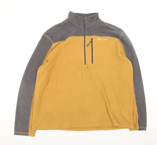 Mountain Warehouse Men's Brown Fleece Pullover Sweatshirt XL